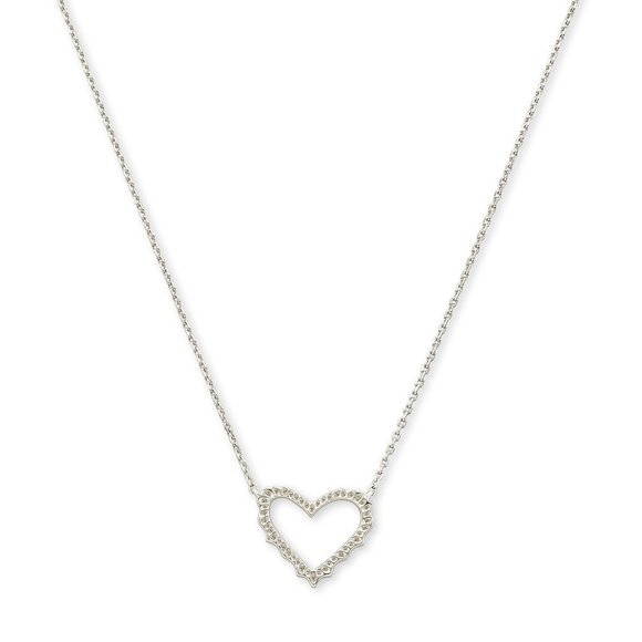 Kendra Scott Jewelry - Kendra Scott Sophee Heart Necklace in Silver NWT